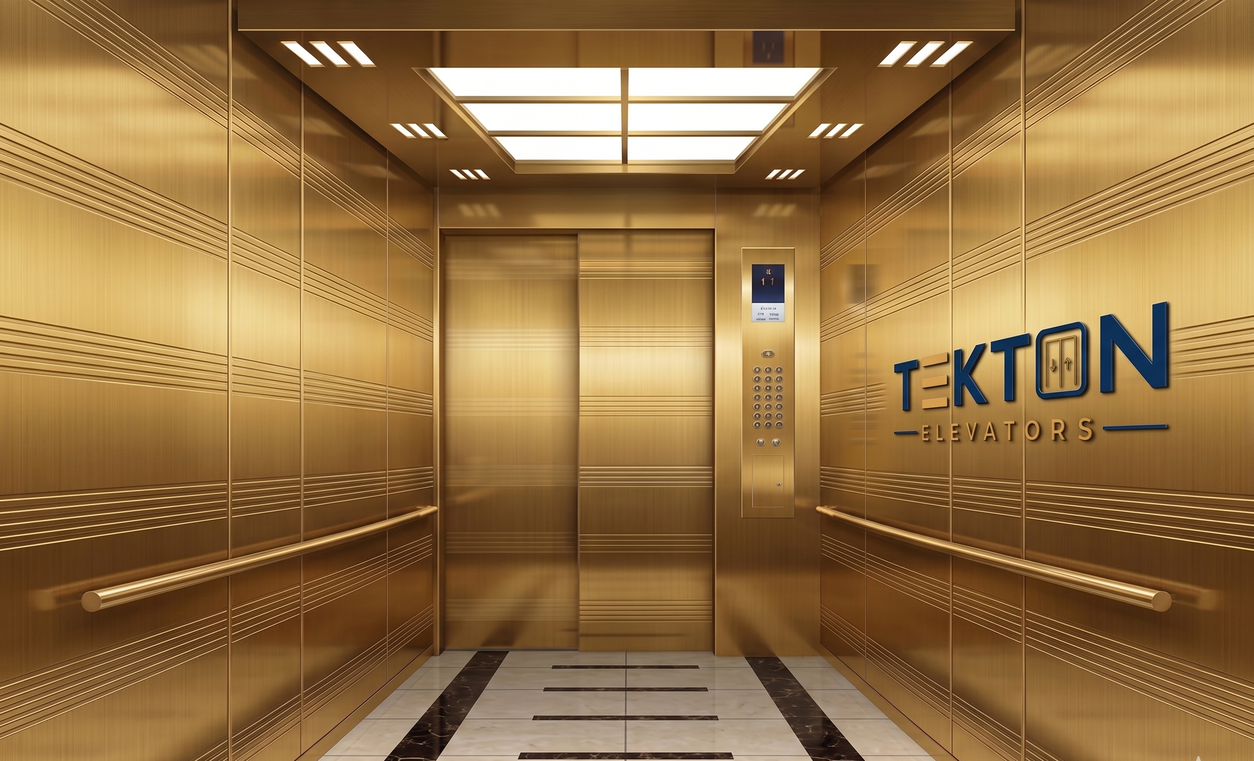Brass Gold Premium Lift Entry